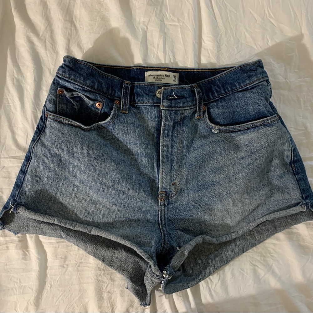 Abercrombie Hi-Rise Mom Shorts